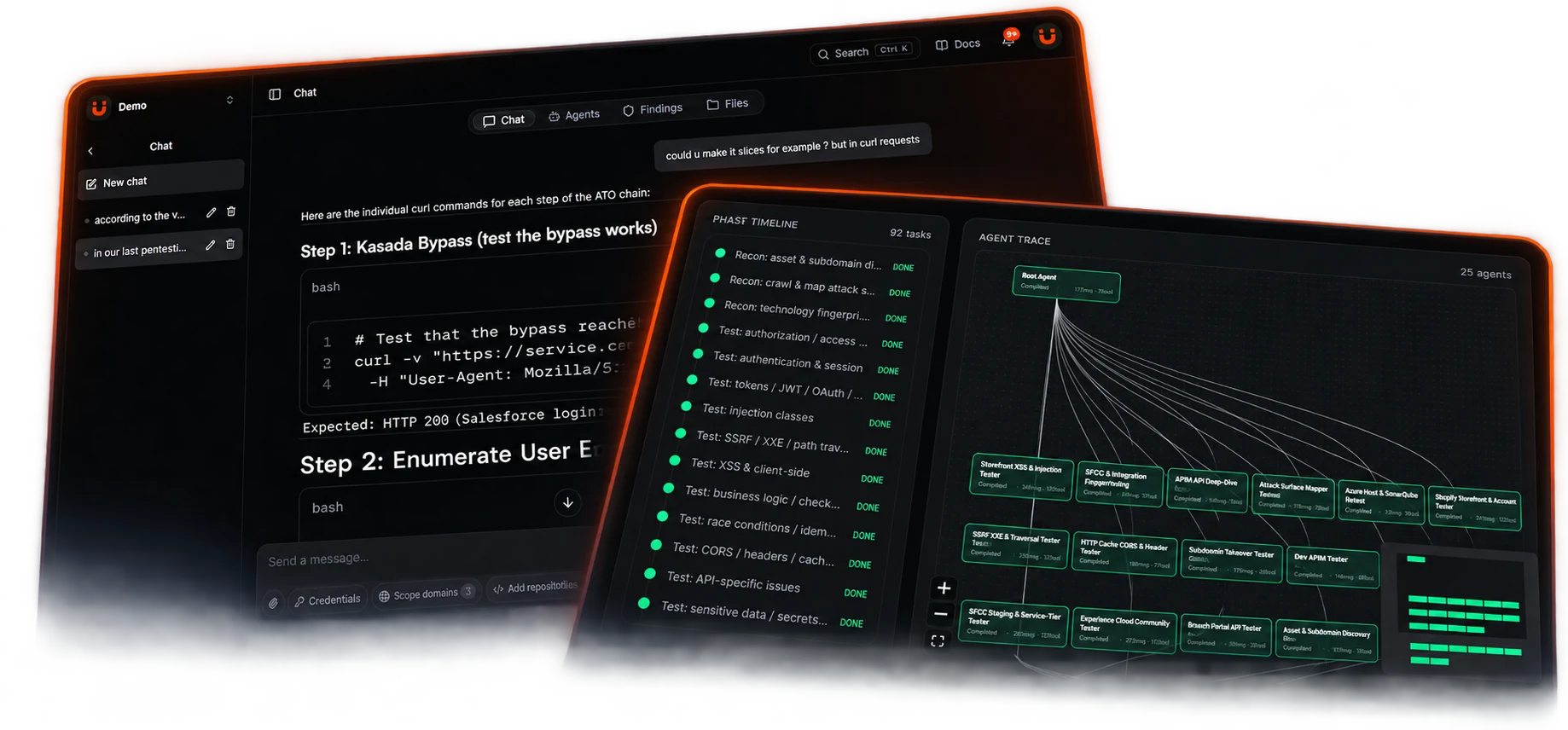 Chat in the Vulnix portal